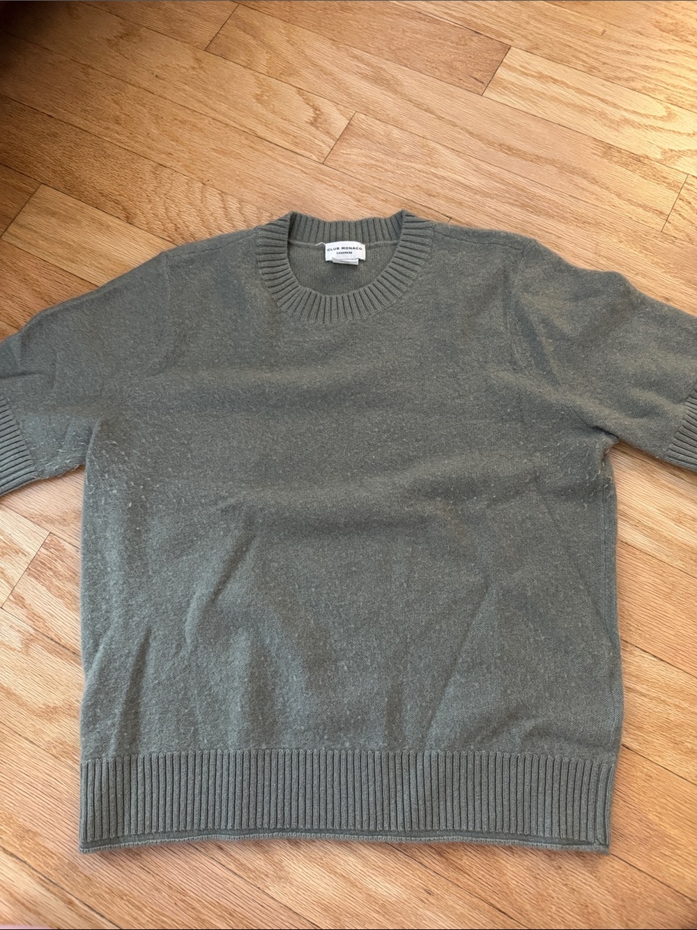 100% cashmere short sleeve sweater